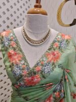 Kota Silk With Hanging Flower Design - Image 6