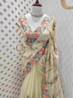 Kota Silk With Hanging Flower Design