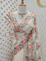 Kota Silk With Hanging Flower Design - Image 12
