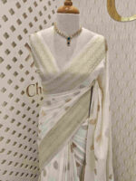 Georgette Banarasi Normal With Small Buttas - Image 41