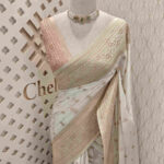 Georgette Banarasi With Three Design