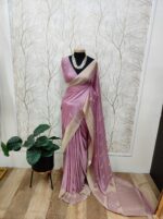 Georgette Banarasi With Feather Design - Image 19