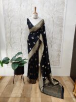 Georgette Banarasi Normal With Small Buttas - Image 15