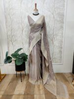 Georgette Banarasi Normal With Small Buttas - Image 9