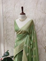 Georgette Banarasi Normal With Small Buttas - Image 23