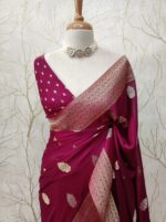 Georgette Banarasi Normal With Small Buttas - Image 34