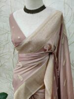 Georgette Banarasi With Feather Design - Image 33