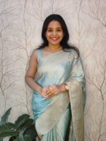 Georgette Banarasi With Three Design - Image 2