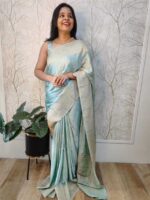 Georgette Banarasi With Three Design - Image 4