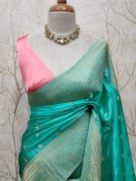 Georgette Banarasi With Three Design - Image 12