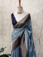 Soft Tussar With Buttas - Image 7