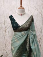 Soft Tussar With Buttas - Image 23