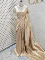 Banarasi kattan silk with flower and branches - Image 3