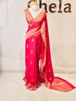 Georgette Banarasi With Lilly Buttas - Image 3