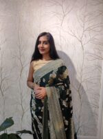 Georgette Banarasi With Big Branch Design - Image 20