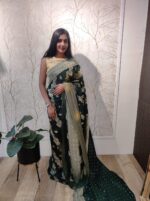 Georgette Banarasi With Big Branch Design - Image 21