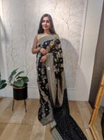 Georgette Banarasi With Big Branch Design - Image 15