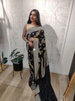 Georgette Banarasi With Big Branch Design - Image 16
