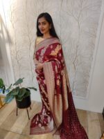 Georgette Banarasi With Big Branch Design - Image 5