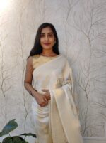Georgette Banarasi With Big Branch Design - Image 8