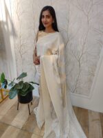 Georgette Banarasi With Big Branch Design - Image 9