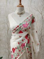 Kota Silk With Rose Flowers On The Boarder