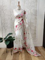 Kota Silk With Rose Flowers On The Boarder - Image 2