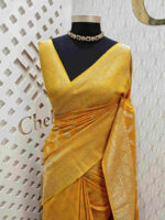 Soft Tussar With Diamond Design - Image 41