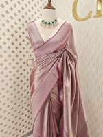 Georgette Banarasi With Golden Zari - Image 37