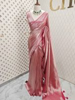 Georgette Banarasi With Golden Zari - Image 42