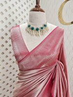 Georgette Banarasi With Golden Zari - Image 41
