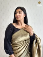 Georgette Banarasi With Golden Zari - Image 2