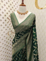 Soft Tussar With Diamond Design - Image 37