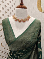 Soft Tussar With Diamond Design - Image 38