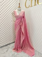 Soft Tussar With Diamond Design - Image 27