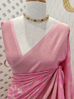 Soft Tussar With Diamond Design - Image 28