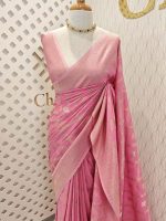 Soft Tussar With Diamond Design - Image 30