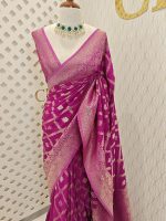 Soft Tussar With Diamond Design - Image 32