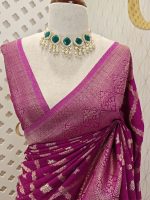 Soft Tussar With Diamond Design - Image 33