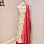 Cotton salwar flower in shawl