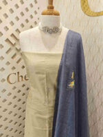 Cotton salwar flower in shawl - Image 15