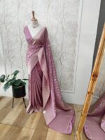 Soft Tussar With Diamond Design - Image 20