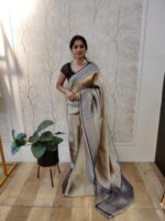 Georgette Banarasi With Golden Zari - Image 21