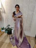 Georgette Banarasi With Golden Zari - Image 26