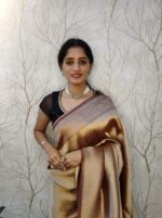 Georgette Banarasi With Golden Zari - Image 17