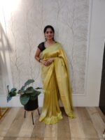 Georgette Banarasi With Golden Zari - Image 13