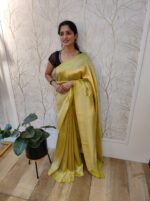 Georgette Banarasi With Golden Zari - Image 14