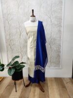 Cotton salwar flower in shawl - Image 8