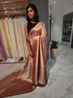 Georgette Banarasi With Golden Zari - Image 33