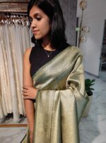 Georgette Banarasi With Golden Zari - Image 30